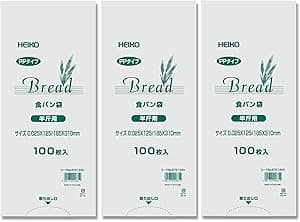 シモジマ(Shimojima) HEIKO PP食パン袋半斤用 300枚（100枚x3束） ヘイコー パン袋 におい袋